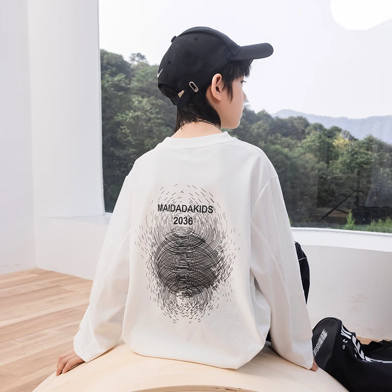 男童t恤短袖夏装2025夏新款儿童洋气宽松半袖休闲中大童装TXW840