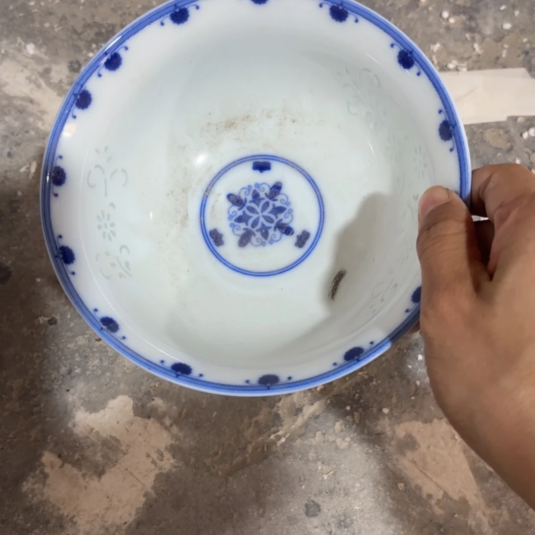 玉瓷景德镇陶瓷一个面碗微瑕