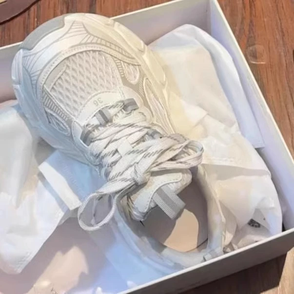 网面透气老爹鞋女2025夏季新款时尚百搭休闲运动鞋增高厚底不闷脚