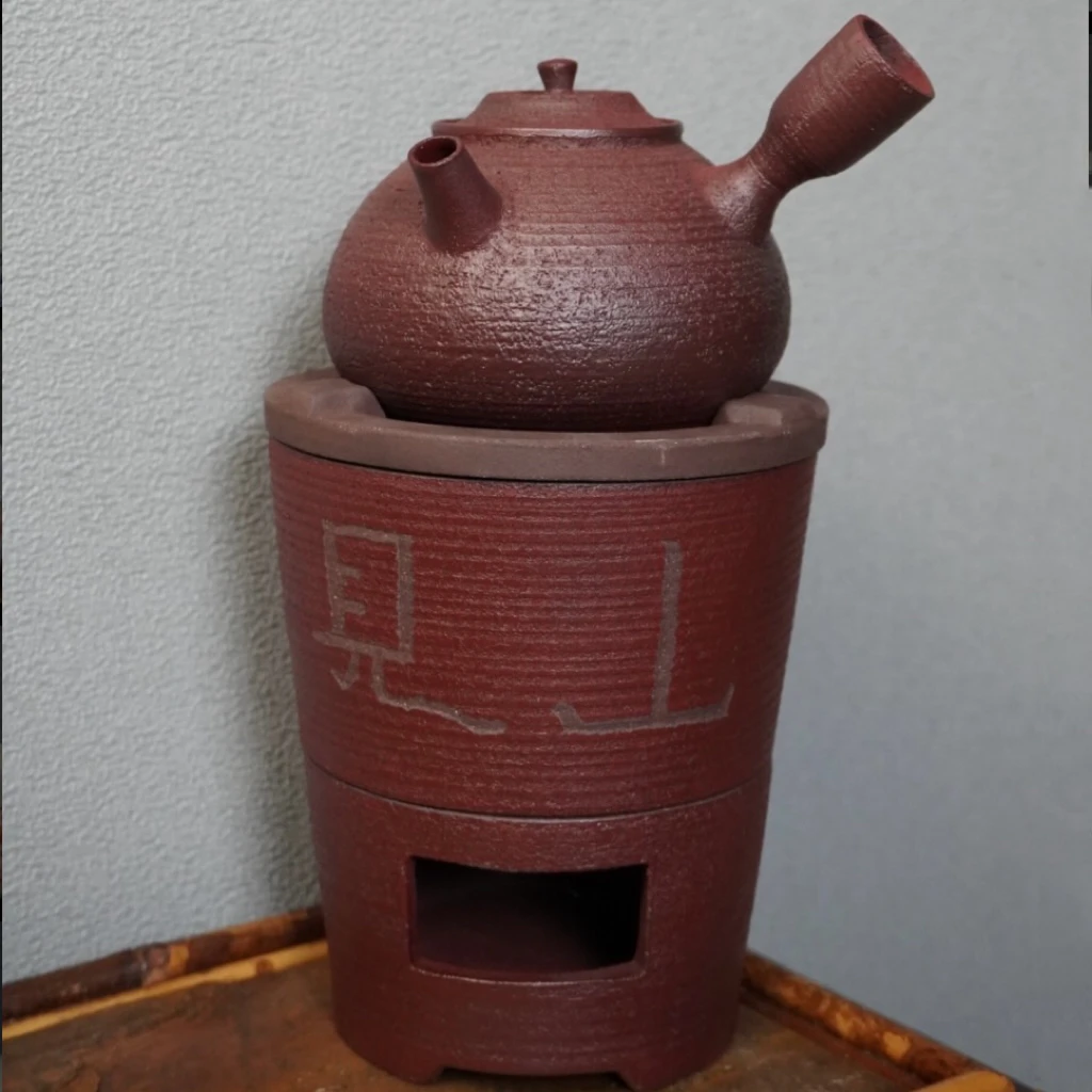 时节 见山手工粗陶煮茶炉碳炉套组