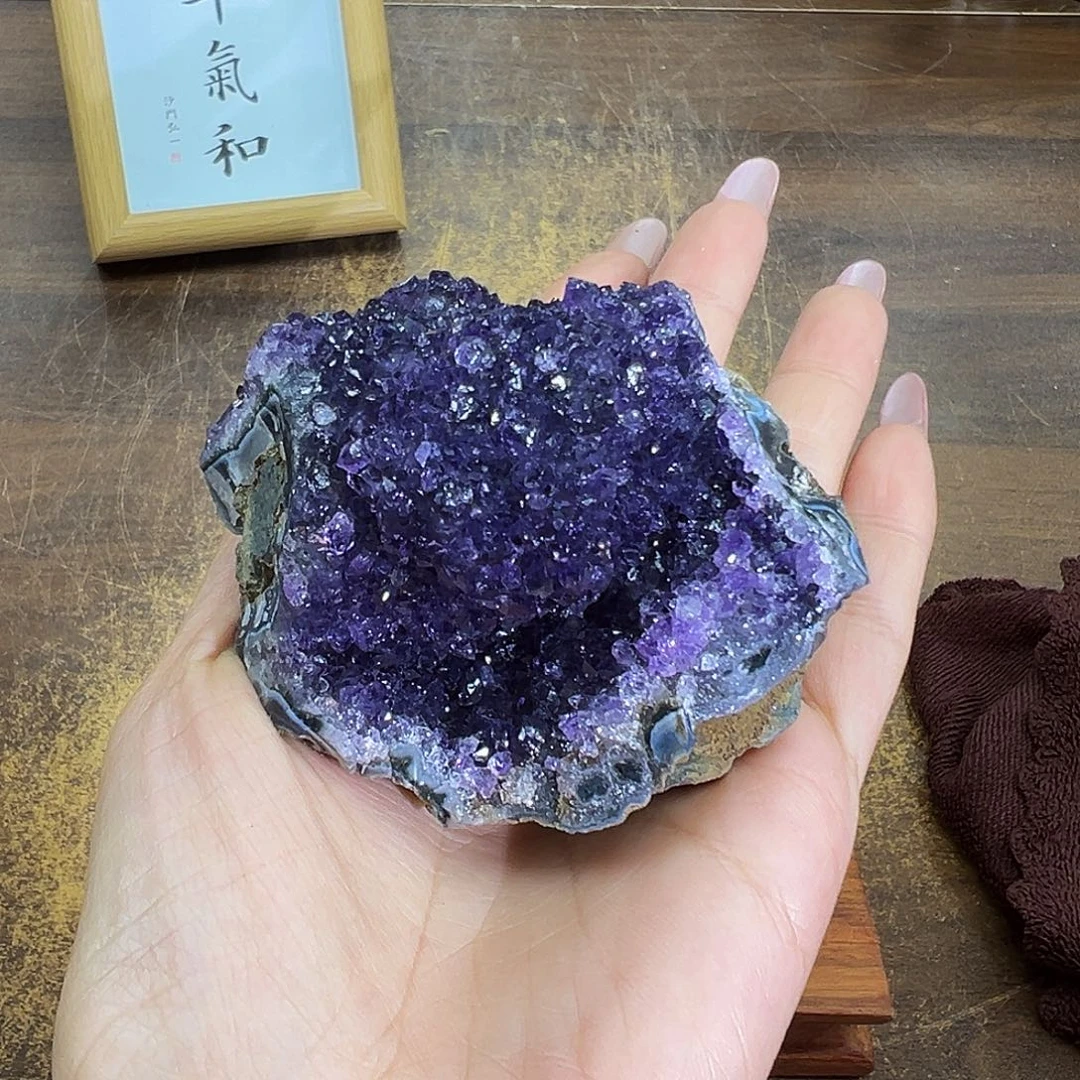 紫晶摆件未镶嵌晶体