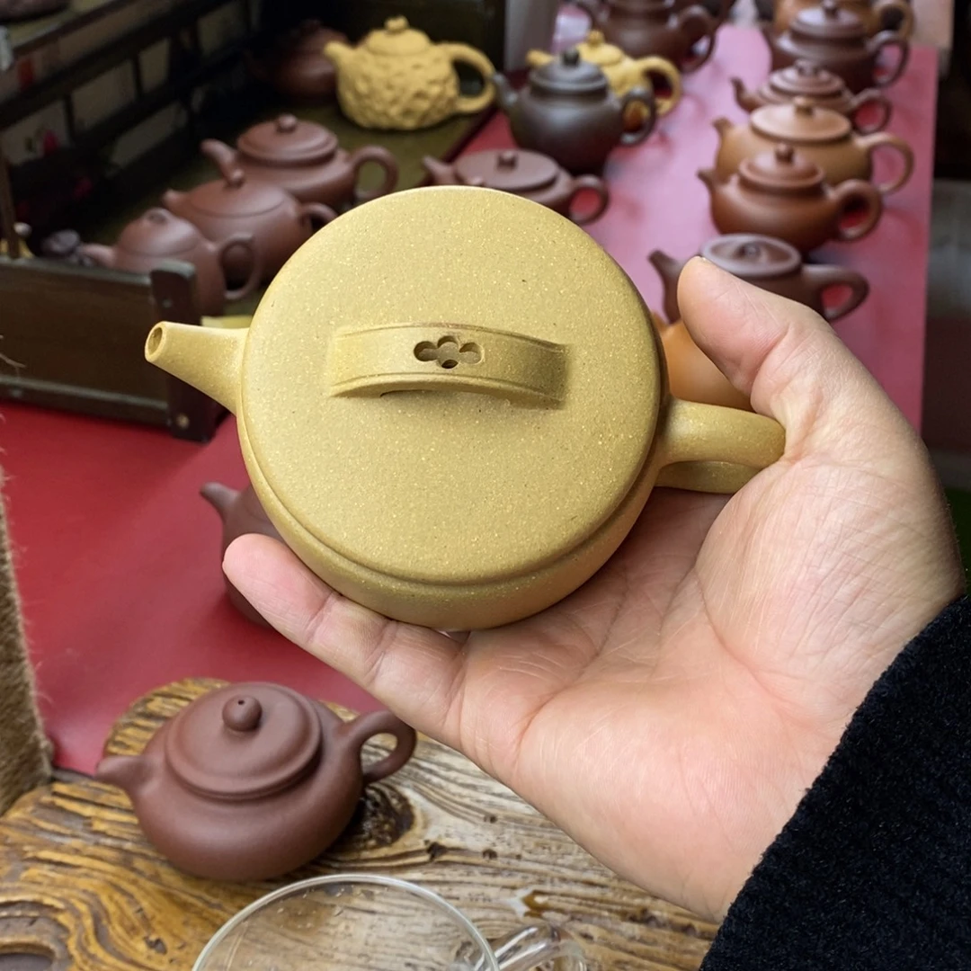 茶壶紫砂紫砂汉瓦微瑕