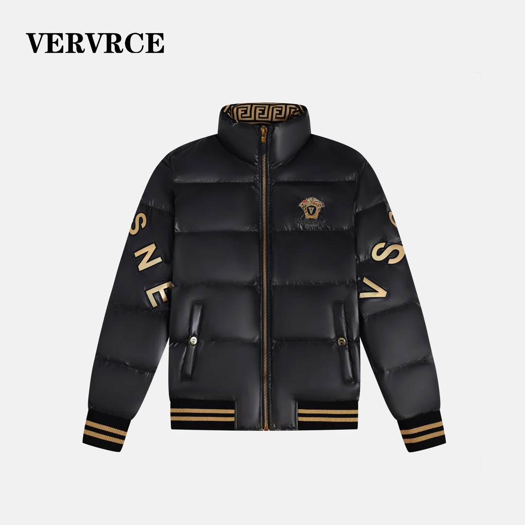 VERVRCE/Starry冬季保暖立领高级感长袖刺绣小标男士经典