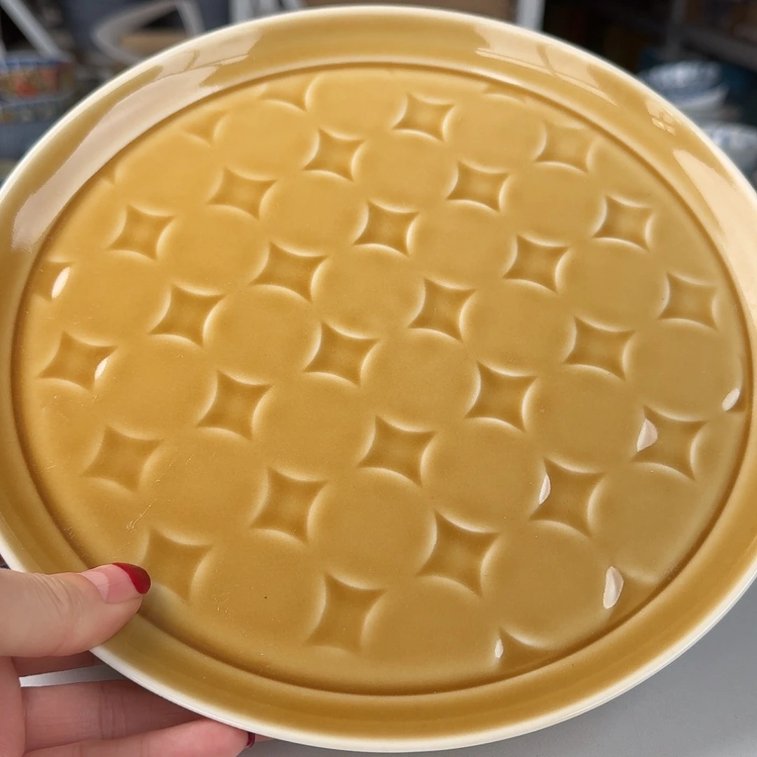 瓷小鹿22.7厘米大圆盘