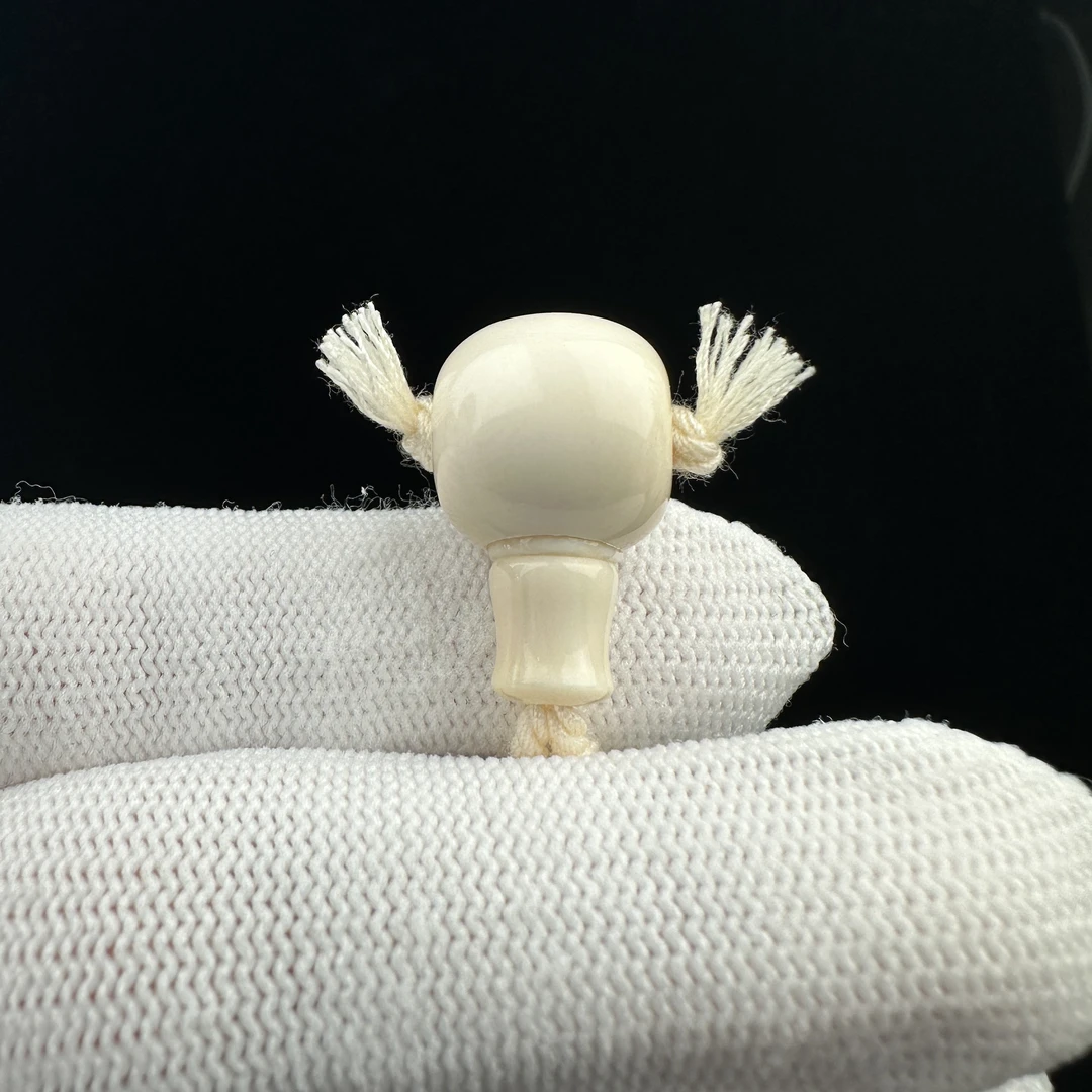 J2708天然猛犸象牙 牙芯料藏式三通13.3*22.6mm一物一图 假一罚十