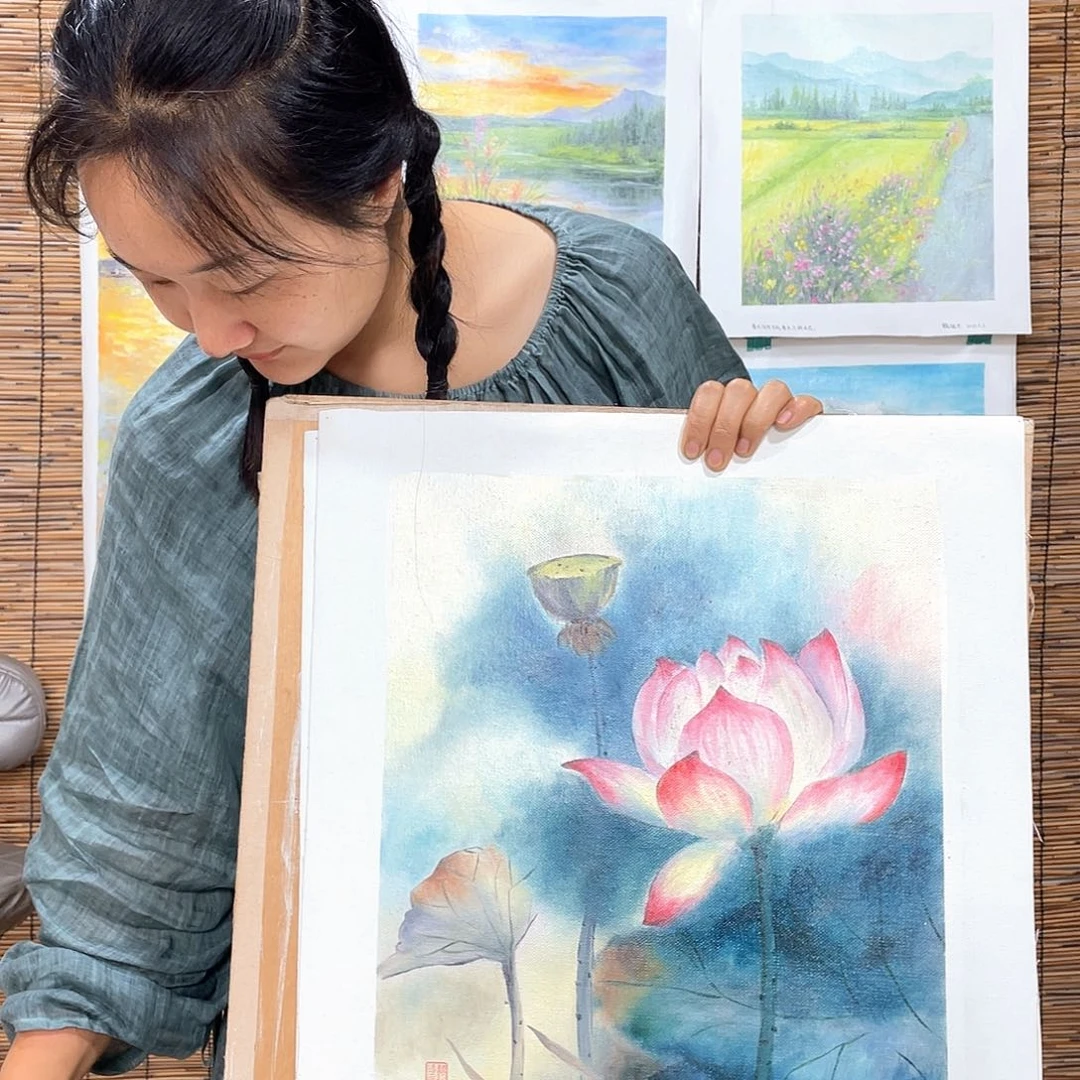 油画薇爽恭喜竞拍成功！