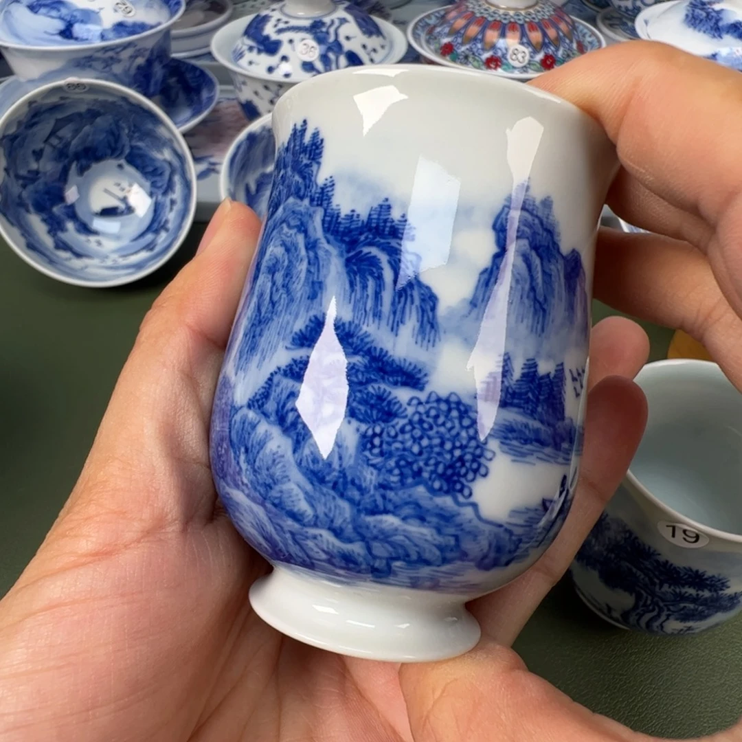 景德镇纯手工纯手绘茶具木木50