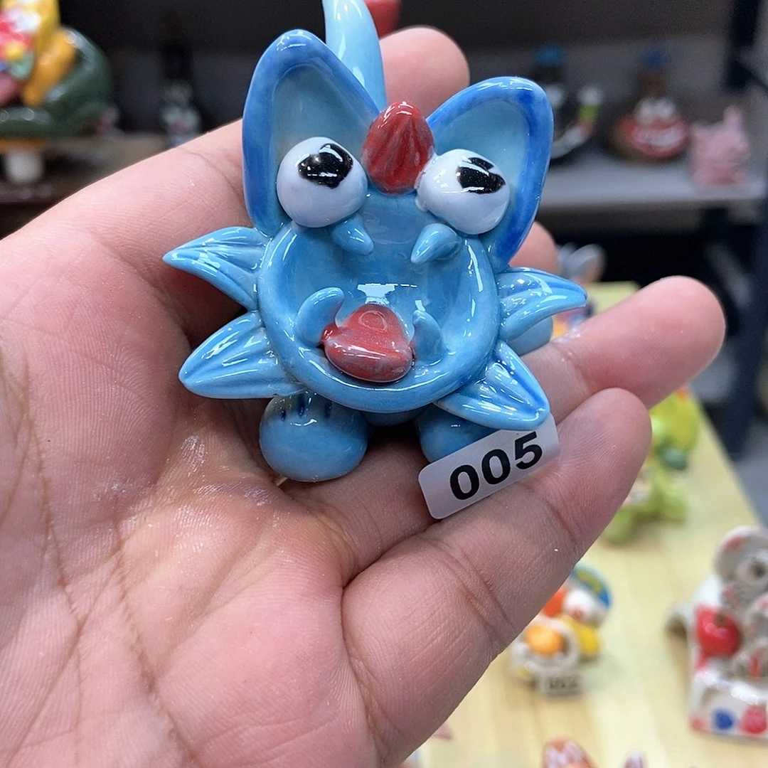 摆件直播间手工抽象陶瓷摆件005