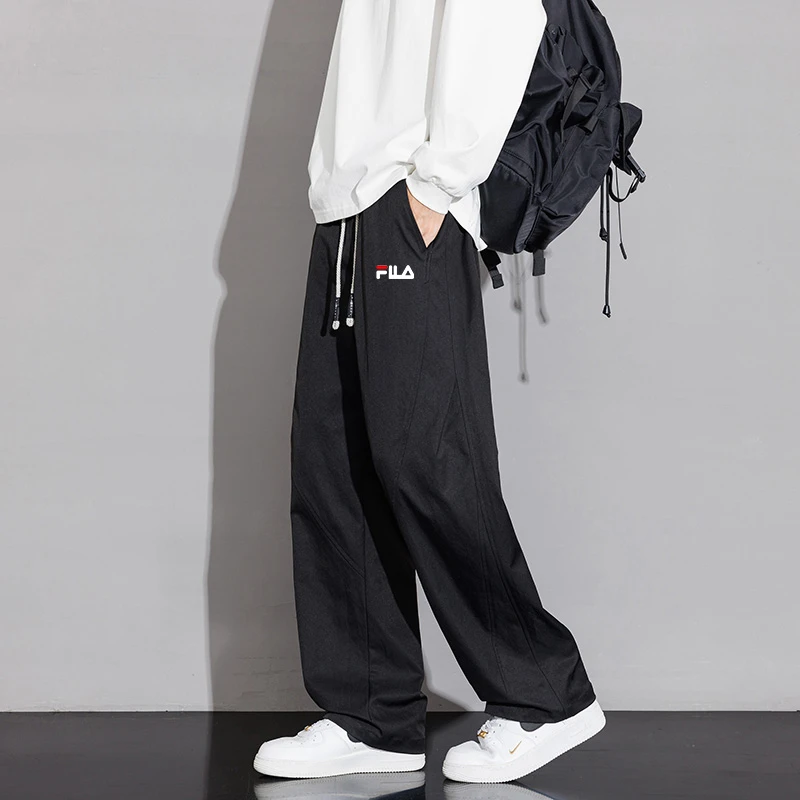 一折专区丨休闲裤男士2025新款春秋季宽松加肥加大码直筒运动裤子