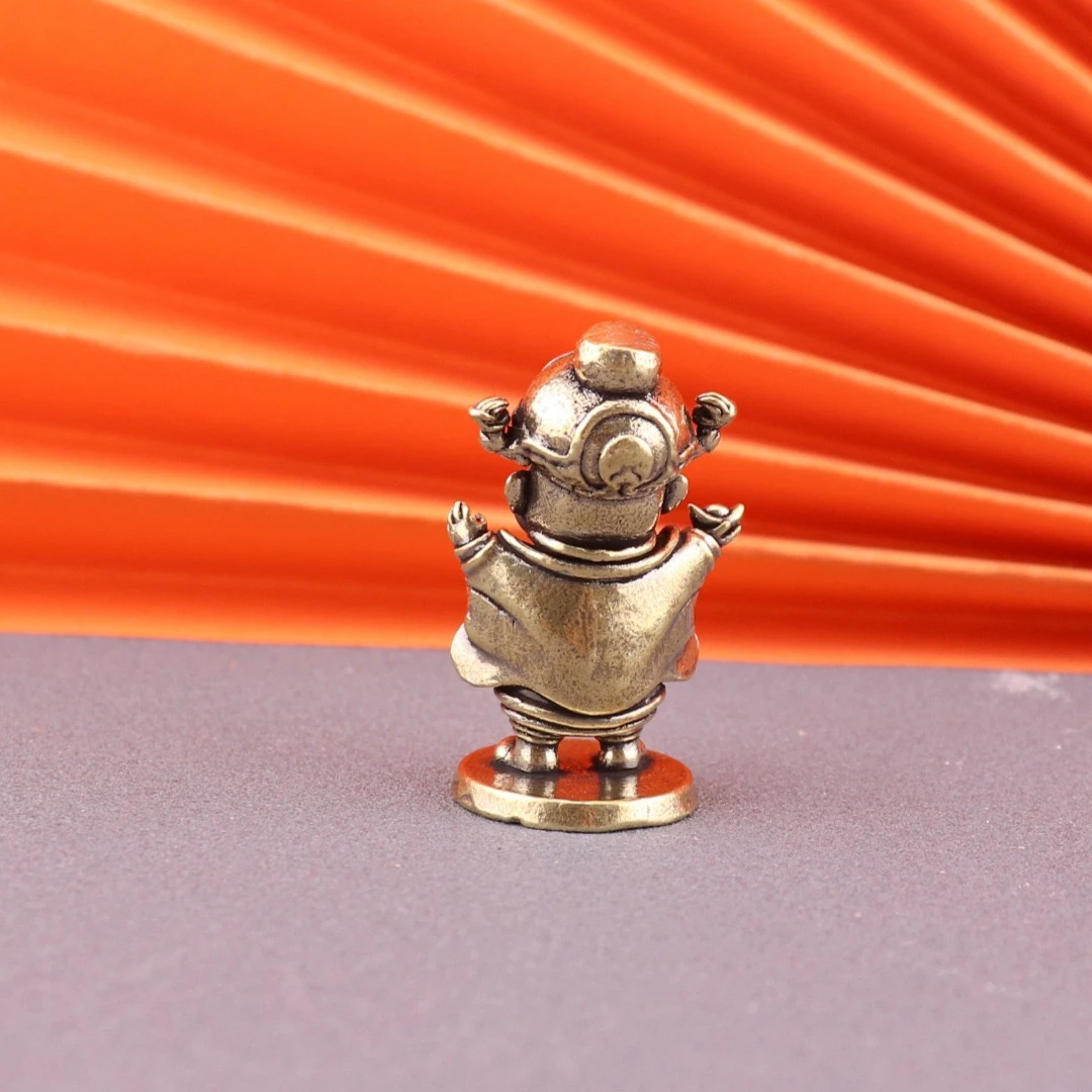 黄铜可爱财神居家桌面摆件招财创意艺术品摆件