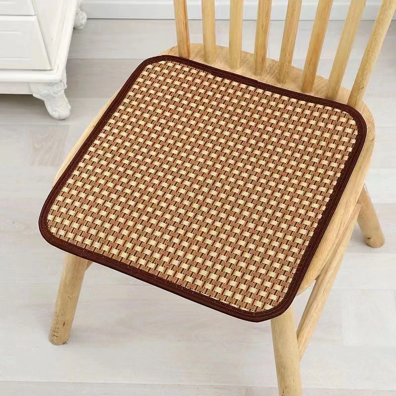 夏季藤席防滑坐垫办公室椅子饭店食堂学生凉垫餐椅垫汽车垫沙发垫