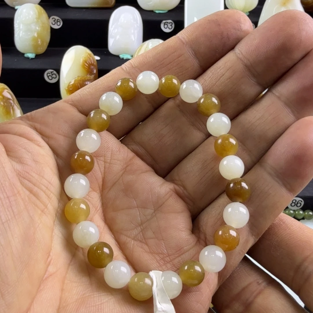 和田玉未镶嵌手链