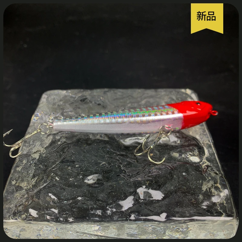 远投铅笔路亚饵贯穿式一体钢丝设计钓鲈鱼翘嘴海钓适用