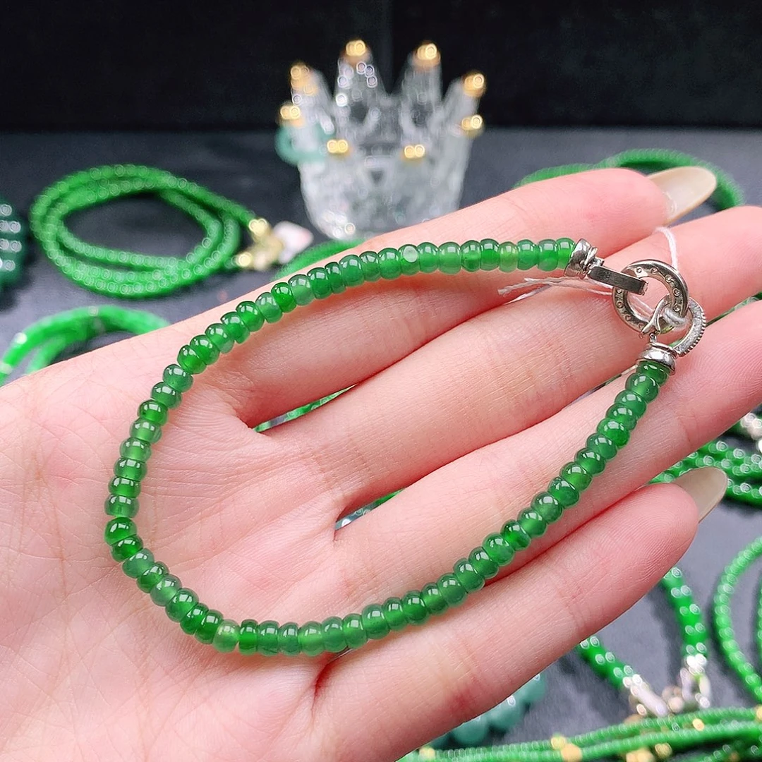 翡翠未镶嵌手串手链