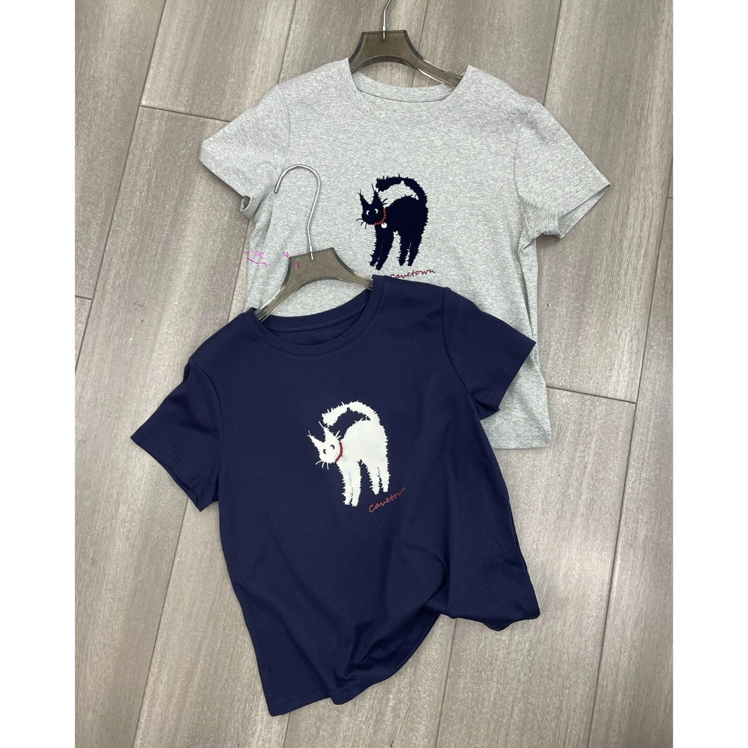 猫咪T恤百搭极简