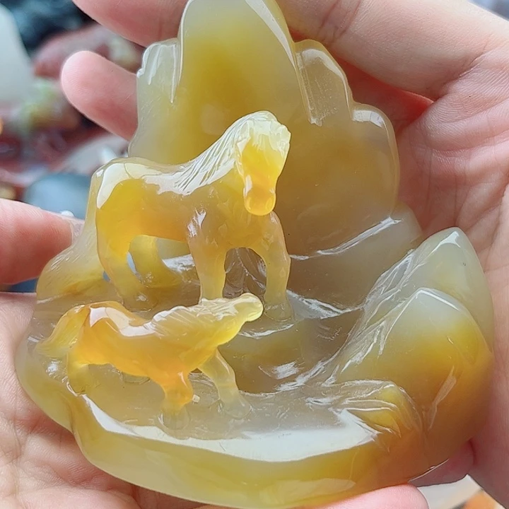 一***杨手饰玛瑙未镶嵌吊坠