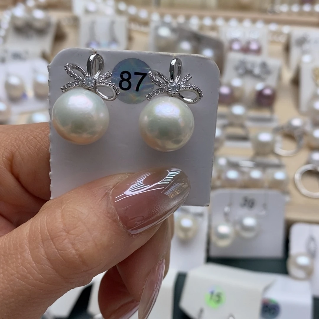 银S925镶嵌颈饰淡水珍珠