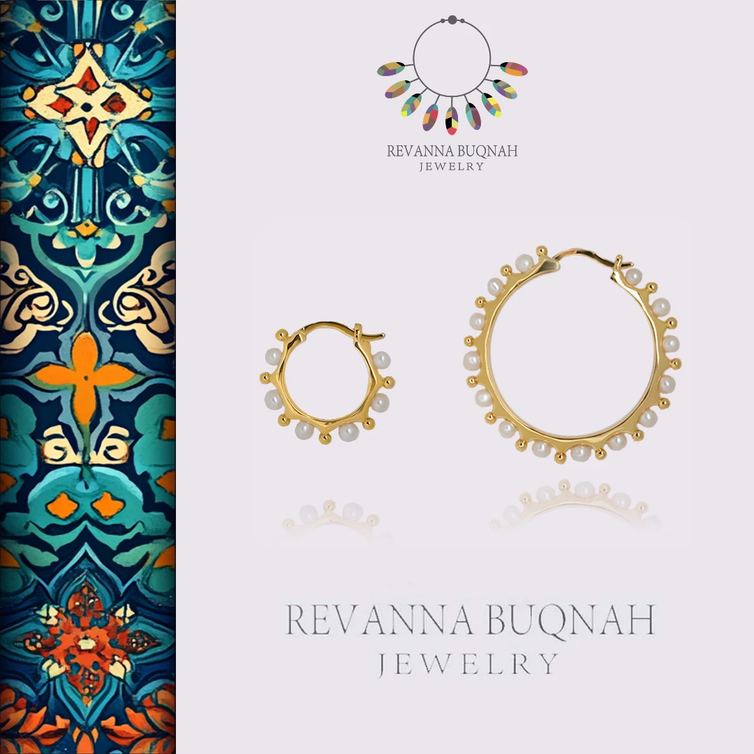 REVANNA沙特原创珠宝天然珍珠耳饰【台瓦卜 Tawab】