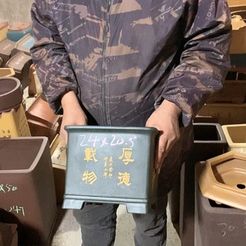 紫砂花盆手工制作