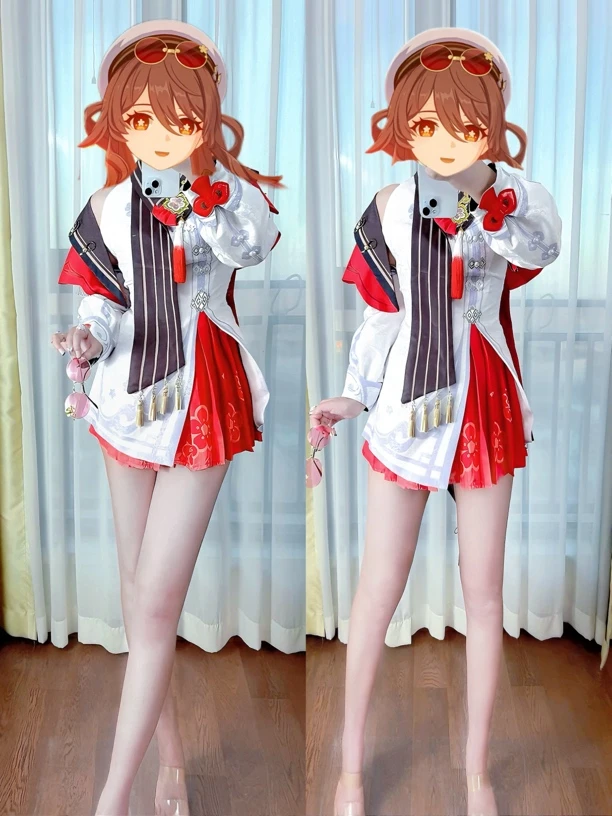 原神海灯节cos服香菱岁夜欢华胡桃宿雪桃红cosplay二次元动漫服