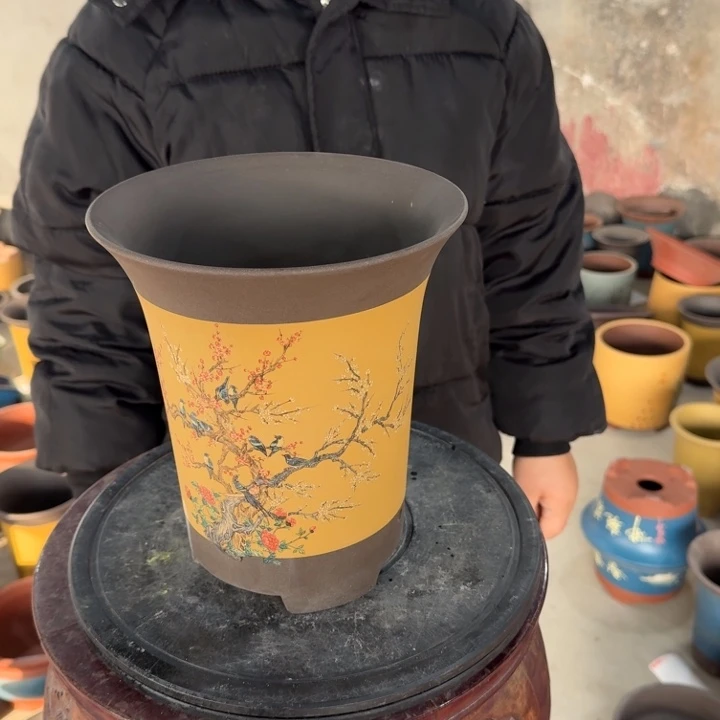 紫砂花盆紫砂花盆