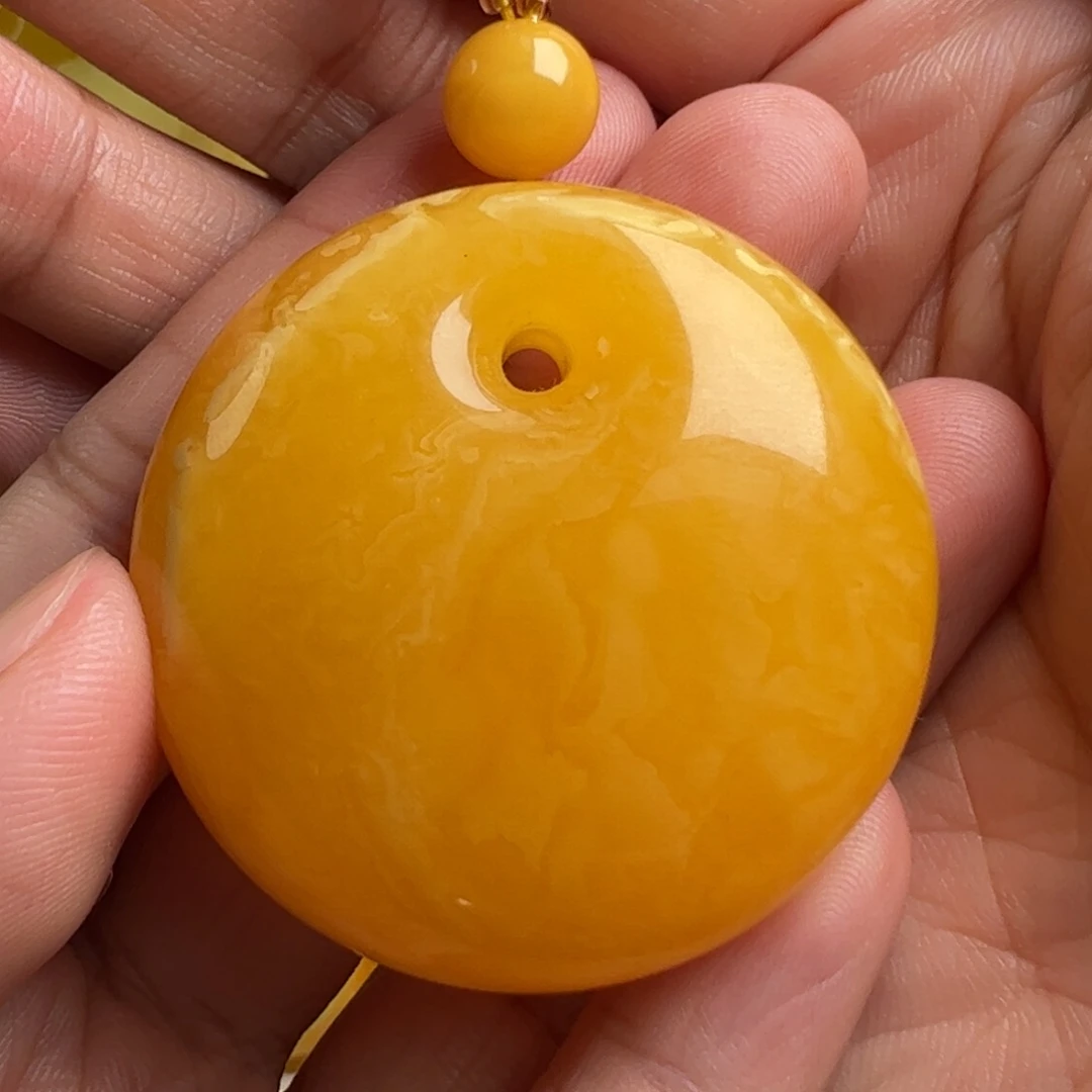 蜜蜡未镶嵌毛衣链无烤色无优化无补胶无煮蜜无覆膜无辐照