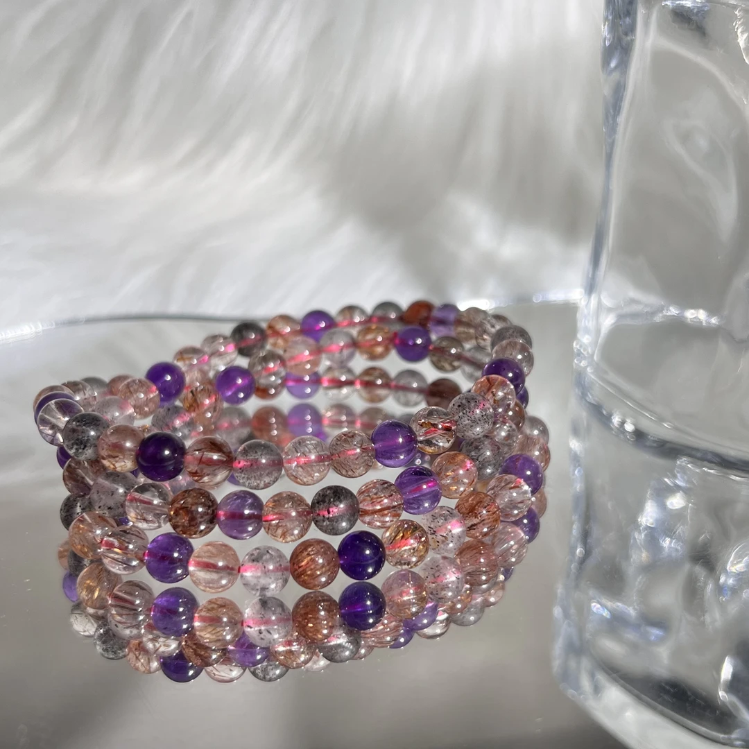 天然黑加仑超七多圈手串-Y266多样性发其一