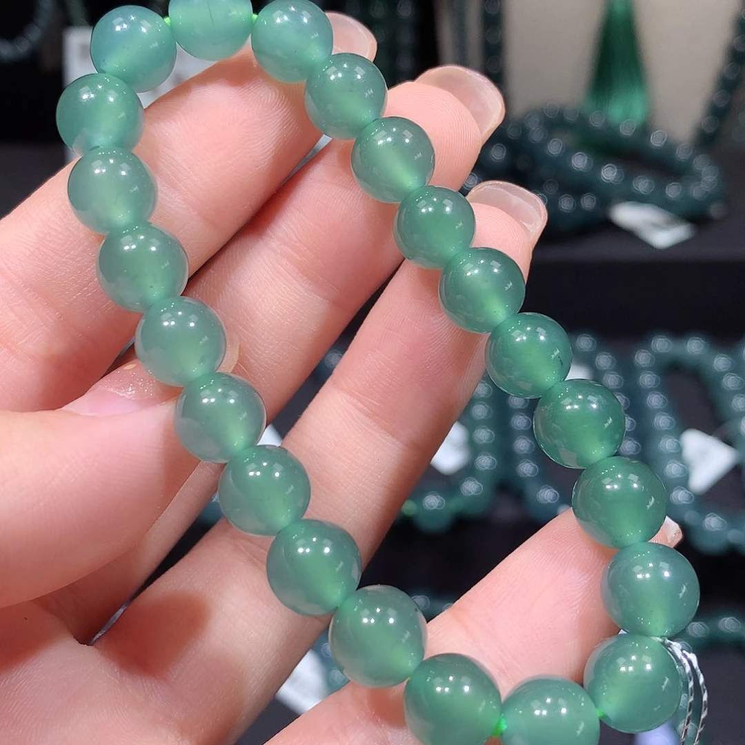 翡翠未镶嵌颈饰天然a货翡翠手串