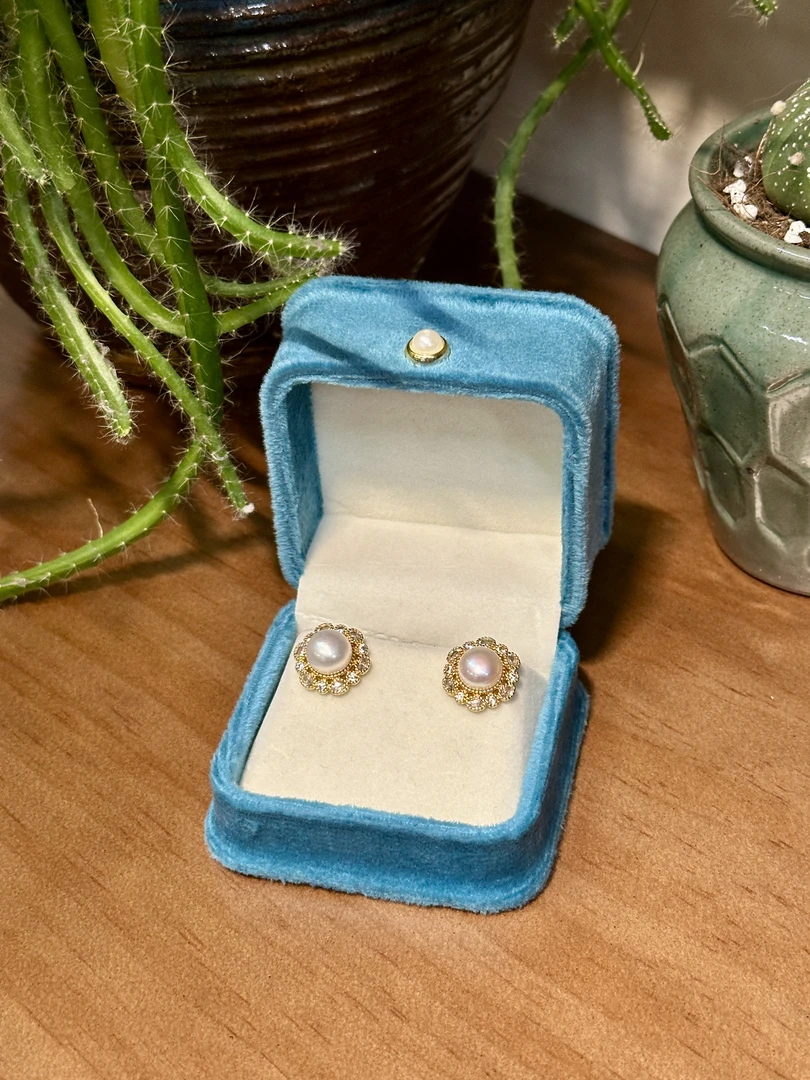 【气质小香】秋漫 天然淡水珍珠 气质名媛小香风轻奢时尚百搭耳钉女