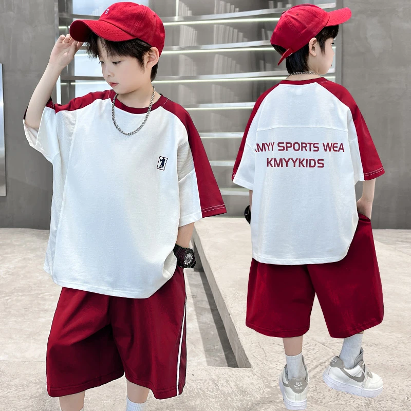 男童夏季套装男孩休闲风上衣洋气夏季男薄款休闲夏款