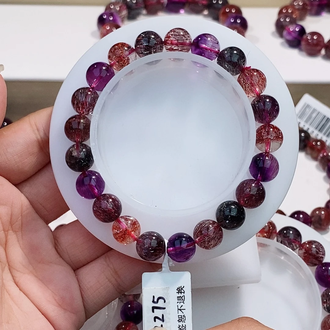 未镶嵌手链水晶黑加仑9