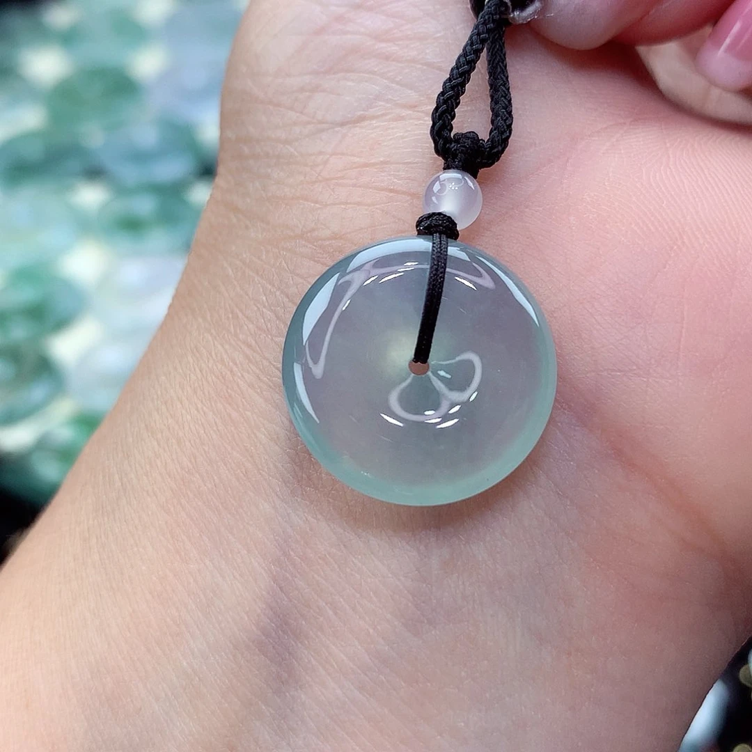 翡翠未镶嵌颈饰编号36尺寸18.8-5.0