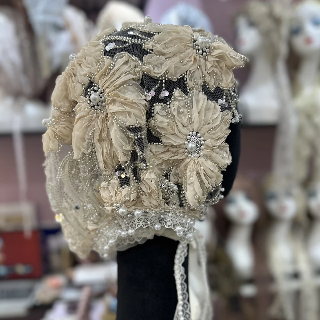 重工定制款大气太阳花纱巾