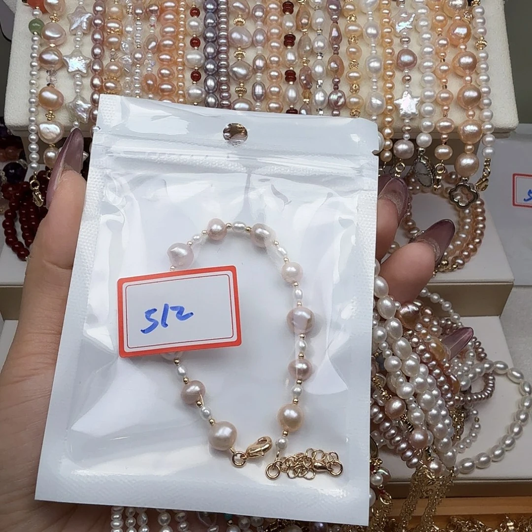 程****淡水珍珠手绳钛钢