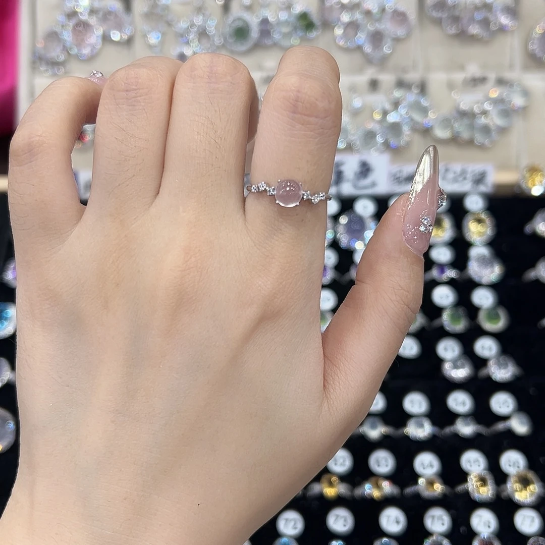 *****芙蓉石戒指银S925镶嵌