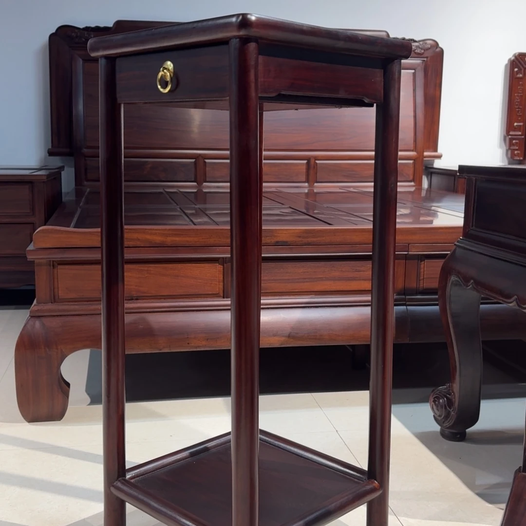 书架黑酸枝木类柬酸花架捡漏