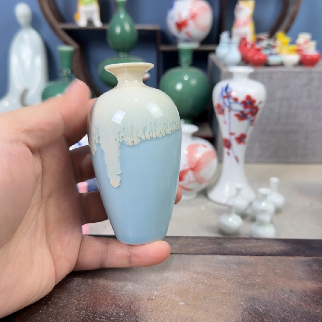 陶瓷手工小花器摆件