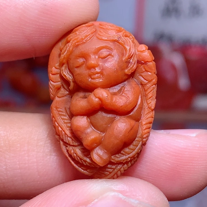 南红玛瑙未镶嵌南红天使宝宝