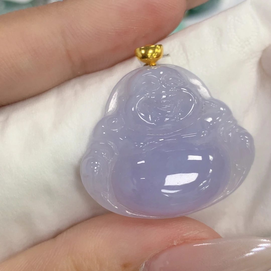 颈饰18K金镶嵌翡翠