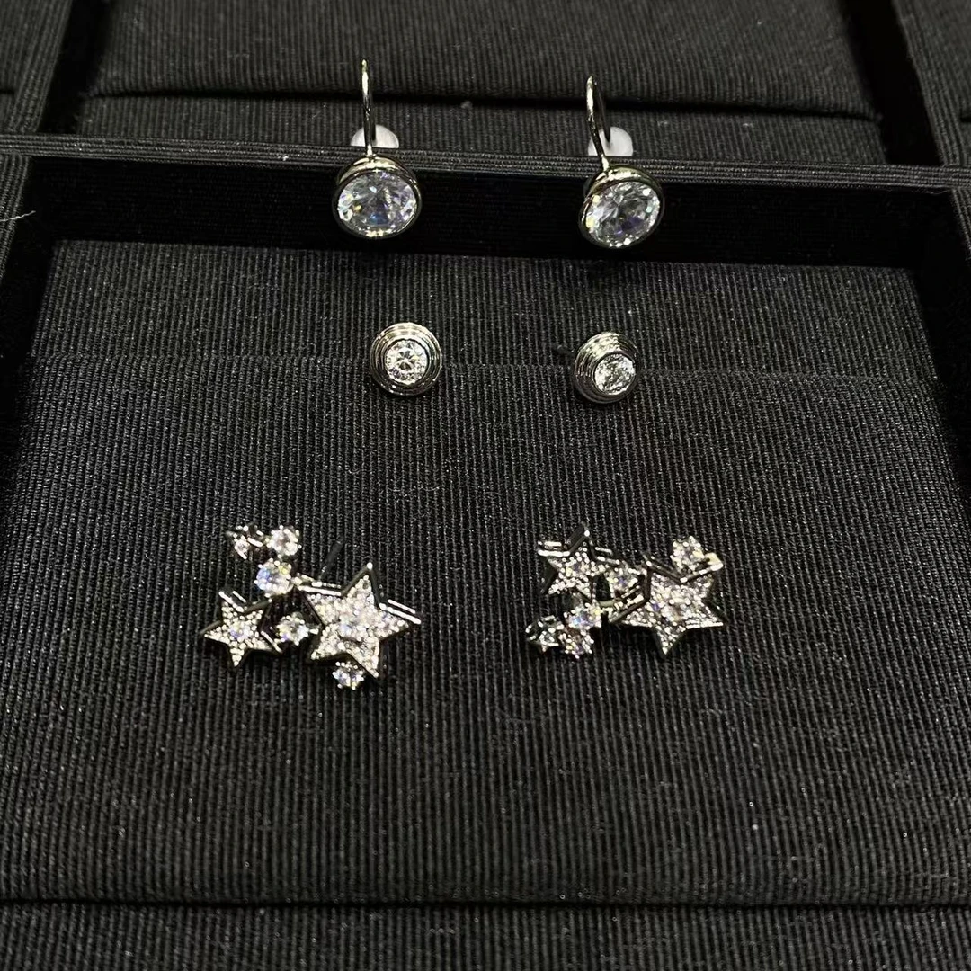 铜合金耳饰 群星耳环超闪轻奢冷淡风简约耳饰 JX301/JX302/JX303