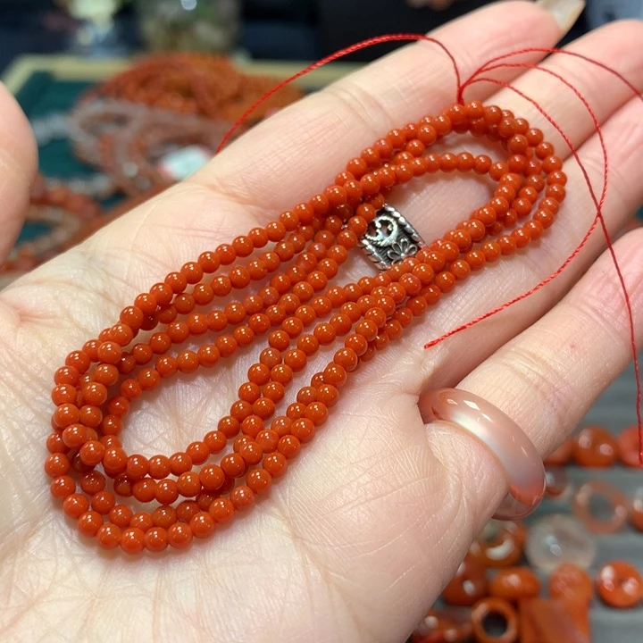 【闪购商品】南红玛瑙小米珠多圈未镶嵌
