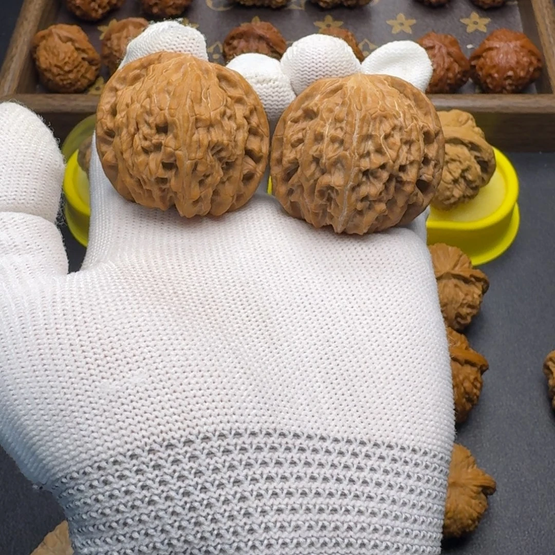 ****儿把件文玩核桃42全品磨盘