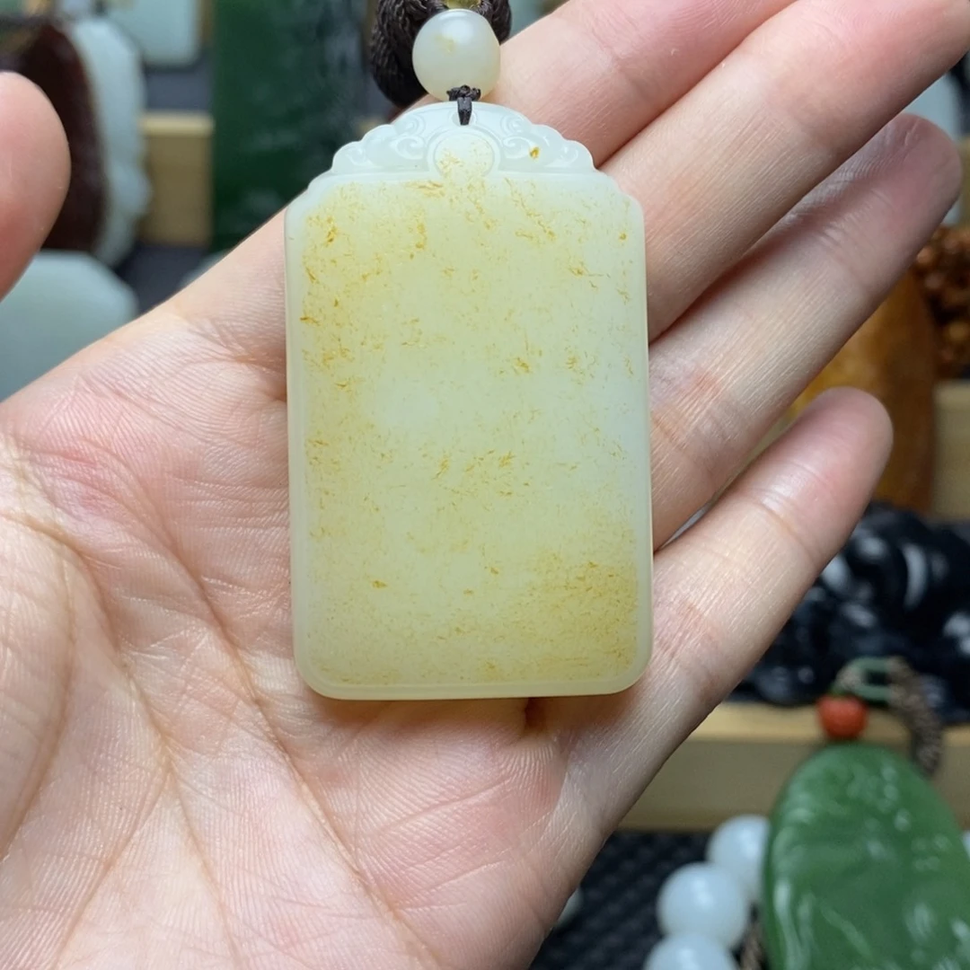 和田玉未镶嵌挂件