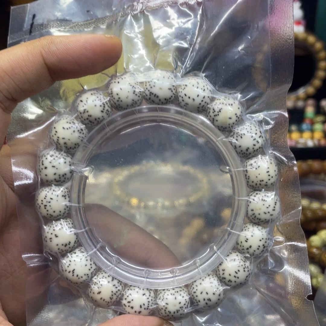 手串星月菩提原白小细星侧留白约13