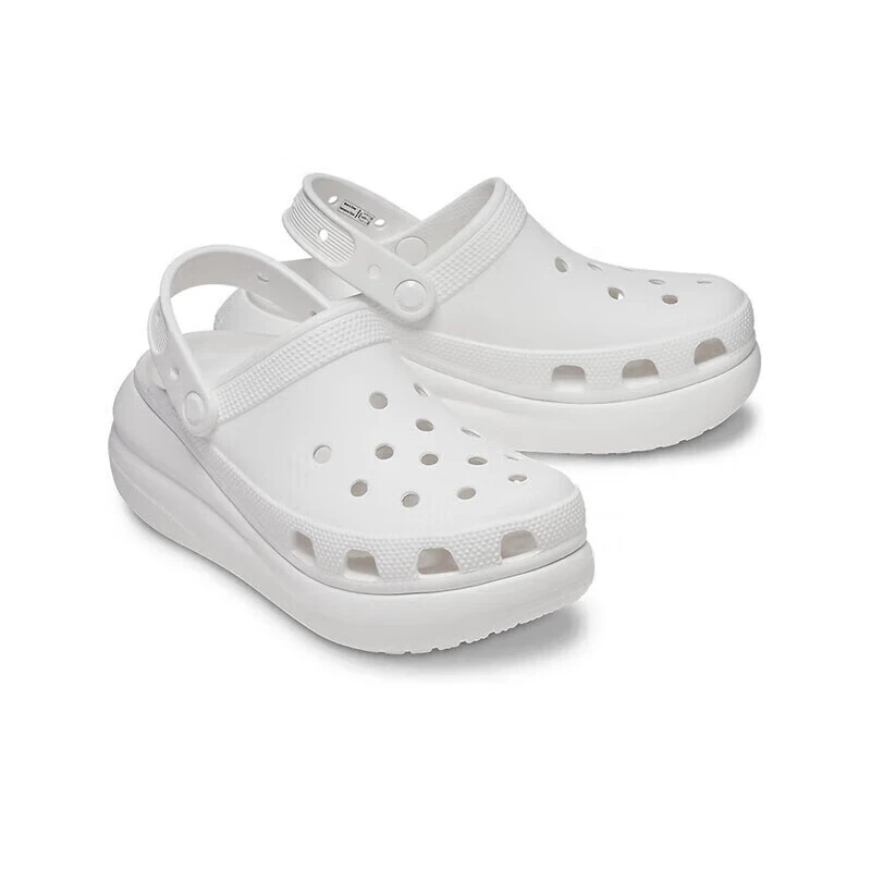 crocs卡骆驰泡芙洞洞鞋男女休闲鞋207521-100