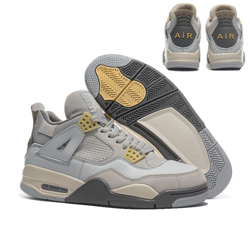 【小贵分不清】aj4板鞋白水泥男鞋莆田厚底百搭增高运动高帮篮球鞋