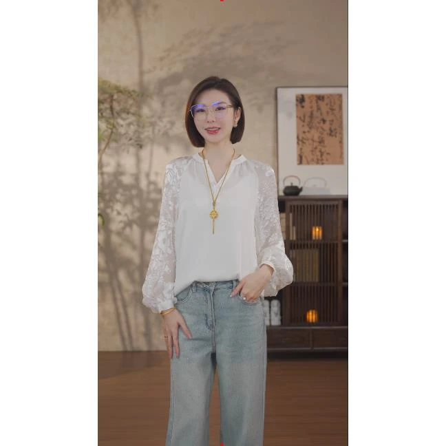 GONG QUE 【雾里看花】新中式上衣 241064