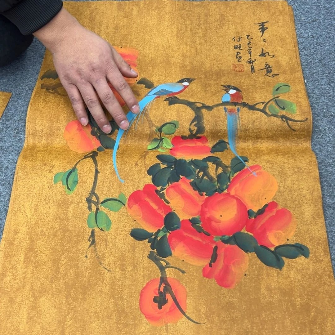 国画宣纸纯手绘字画