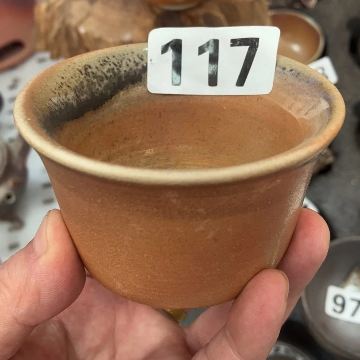 柴烧茶具茶杯大放漏