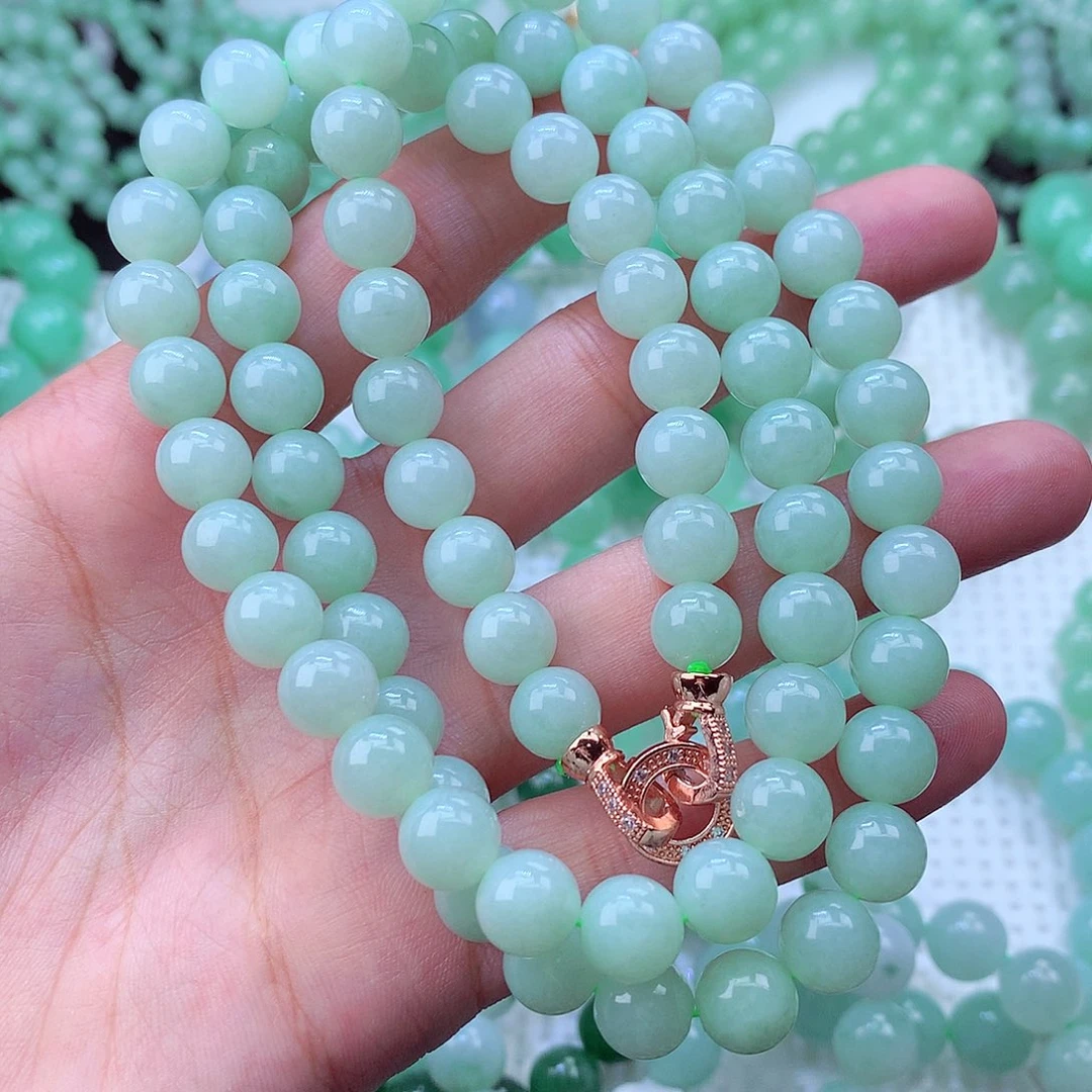 翡翠未镶嵌毛衣链